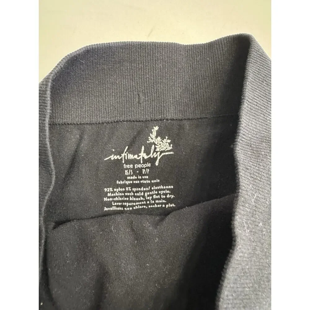 Free People Intimately Womens Bike Shorts XS/S Black Pull On 6" Inseam - Picture 2 of 5